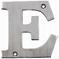 M4106351 E Kabartma Harf (A4) 316 Kalite STAINLESS STEEL LETTERS & NUMBERS