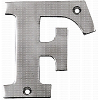 M4107352 F Kabartma Harf (A4) 316 Kalite STAINLESS STEEL LETTERS & NUMBERS