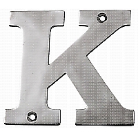 M4112357 K Kabartma Harf (A4) 316 Kalite STAINLESS STEEL LETTERS & NUMBERS