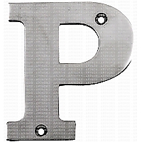 M4118363 P Kabartma Harf (A4) 316 Kalite STAINLESS STEEL LETTERS & NUMBERS