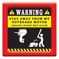 FUNNY BOATING STICKERS