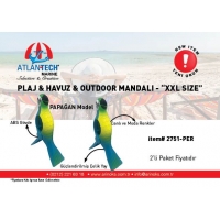 PLAJ MANDALI XXL  PAPAĞAN İTEM# 2751 2Lİ PAKET-PER