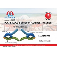 PLAJ MANDALI XXL TROPİK İTEM# 2751 2Lİ PAKET- TRO